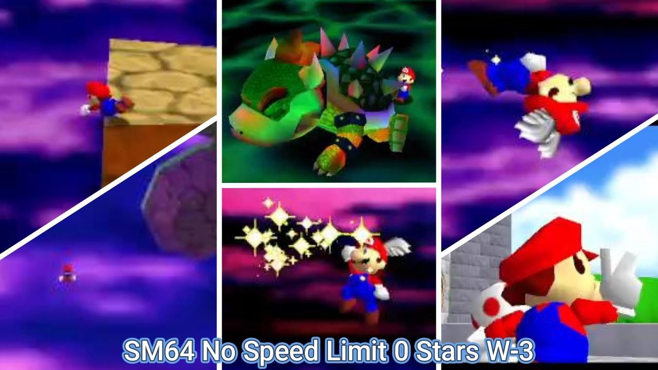 SM64 0 Stars No Speed Limit W-3 Final