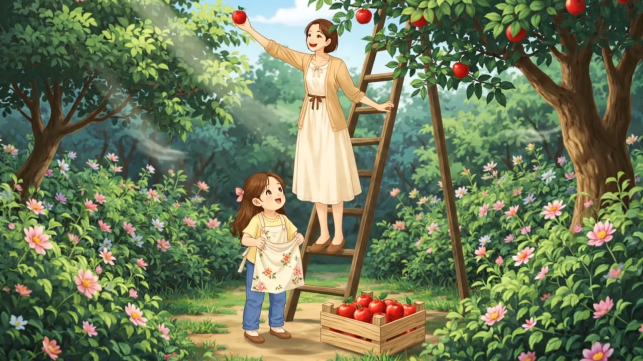 Autumn Apple Harvest & Homemade Jam with Grandma - Ghibli-Gentle ASMR