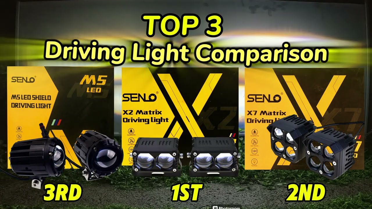TOP 3 na Malakas na Driving Lights ng SENLO ( M5 Plus 100watts, X2 90watts, X7s 80watts )