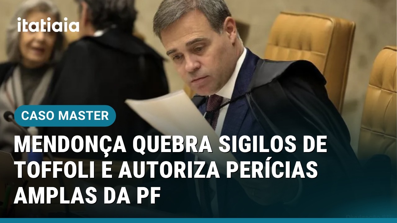 BANCO MASTER: MENDONÇA AUTORIZA PERÍCIAS AMPLAS DA PF E REVÊ DECISÃO DE TOFFOLI