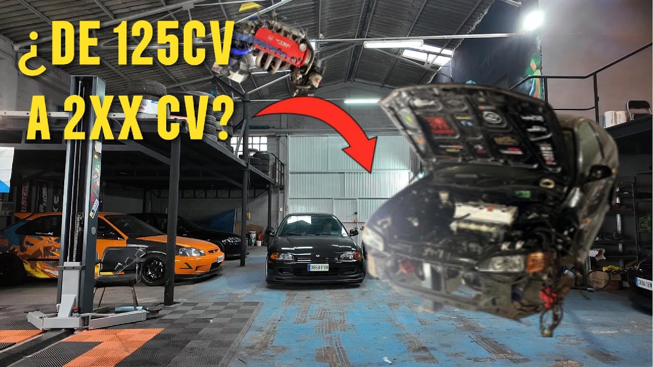 DUPLICAMOS LA POTENCIA DE MI HONDA CIVIC HACIENDO KSWAP K24🚗// DANIFVCK