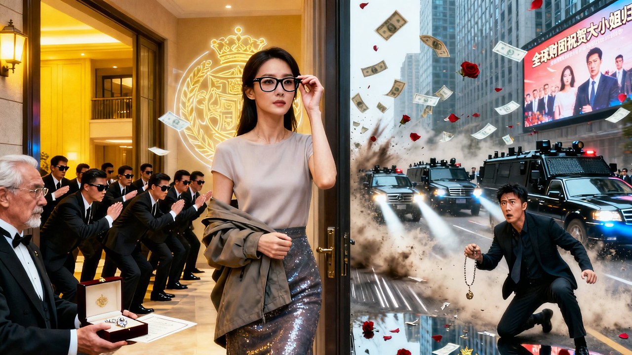 💘富家千金隱藏身分談戀愛卻被渣男羞辱，不料下秒上萬名頂級保鑣到門口：參見大小姐！渣男瞬間驚呆，連忙下跪道歉！【疾风起，旧人离】#短剧 #最火短剧