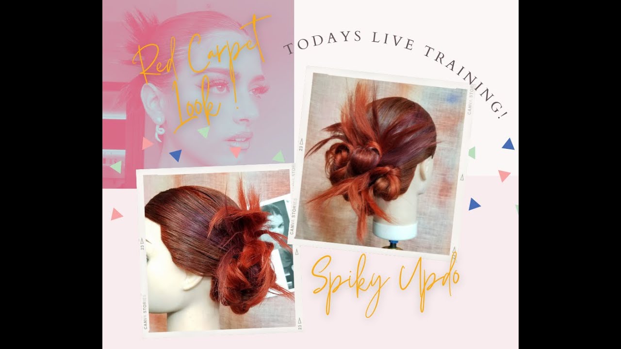 Y2K Spiky updo model hairstyle Kendall, Bella, Dixie!