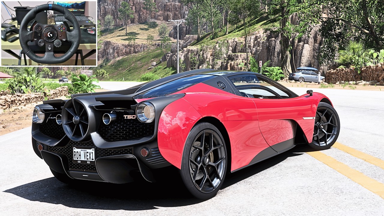 Gordon Murray T.50 655HP PURE DRIVING | Forza Horizon 5 | Wheel Cam Experience
