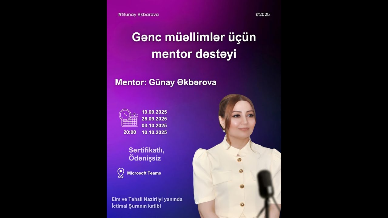 Gənc müəllimlər üçün mentor dəstəyi