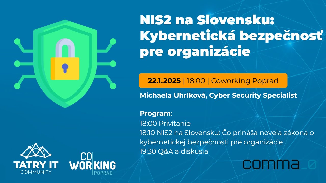 Tatry IT - NIS2 na Slovensku: Kybernetická bezpečnosť pre organizácie