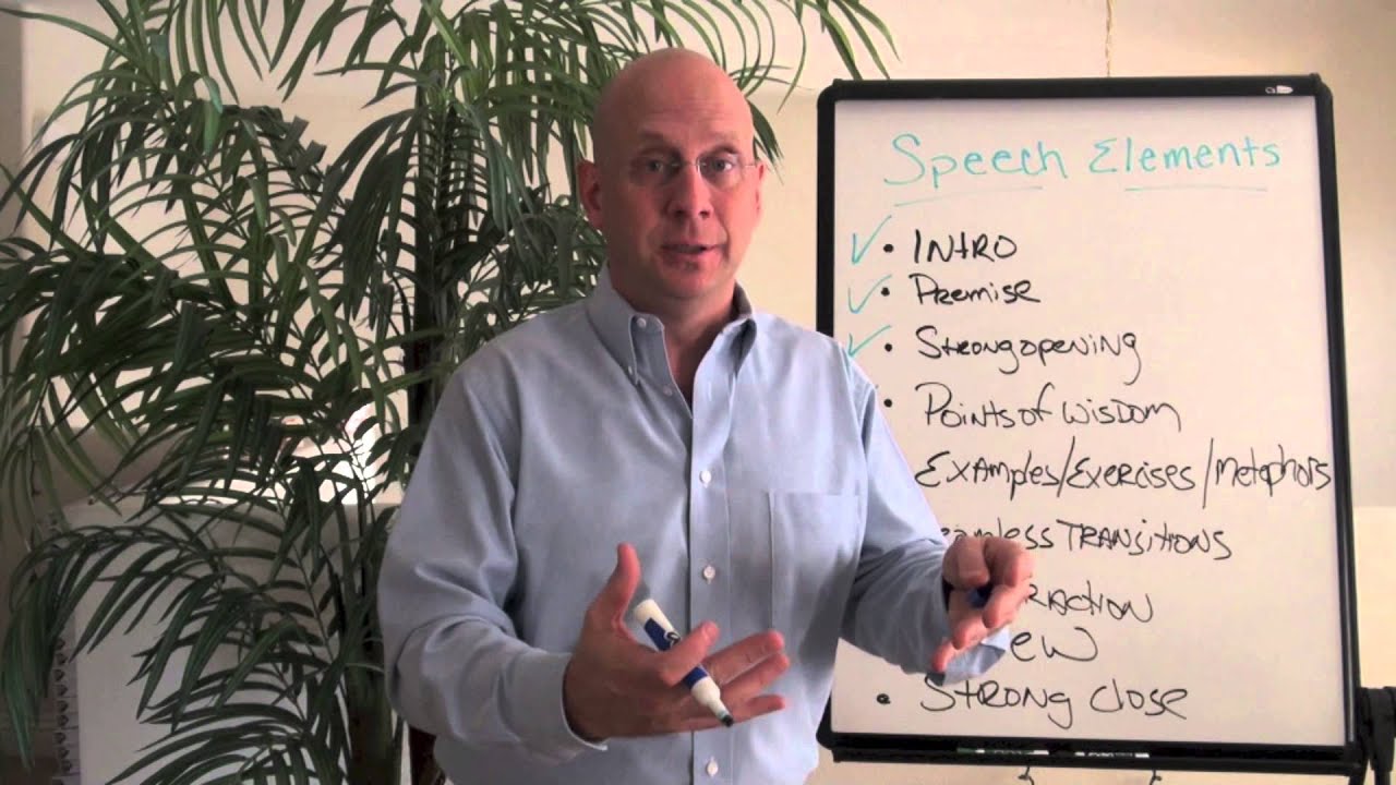 How to write a speech: speech elements