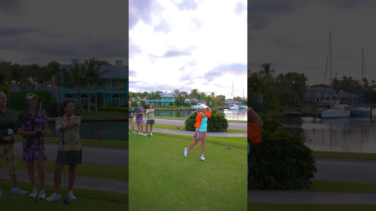The silence before the swing. #golfstyle #womensgolfclothing #golf #ladiesgolf #golfclothing