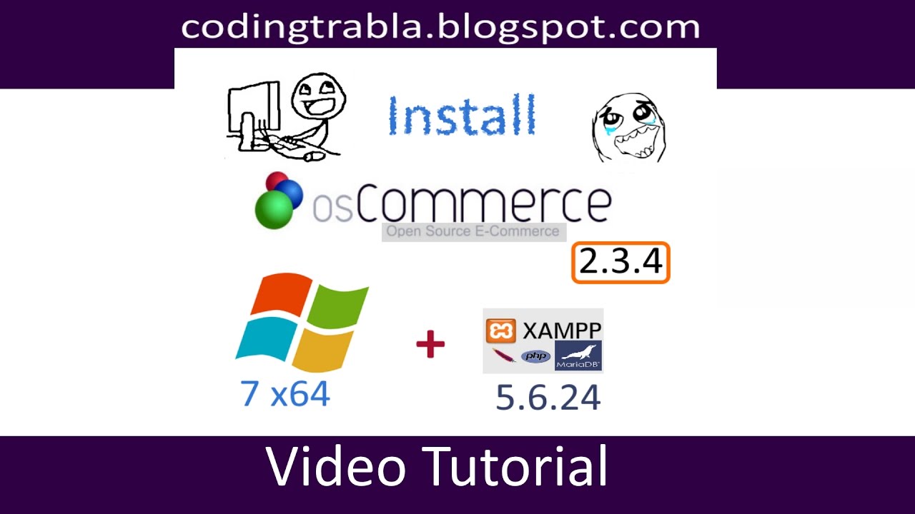 Install osCommerce 2.3.4 on windows 7 localhost - open source PHP Shopping Cart byAO