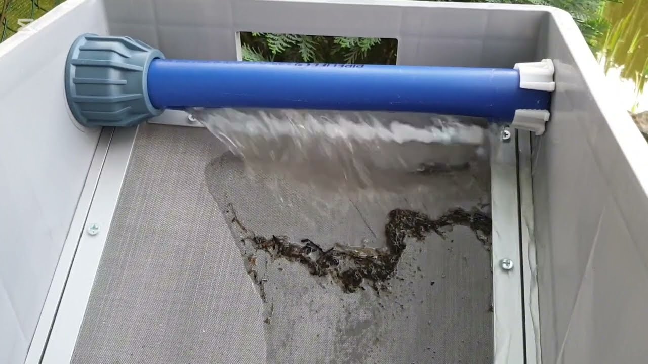 Filtr sitowy łukowy prefiltr DIY pierwsze uruchomienie i stan po 6 dniach ;)