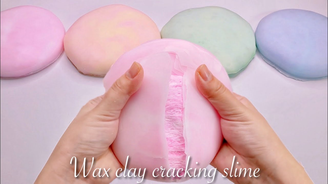 【ASMR】パキもふクレイクラッキングスライム【音フェチ】Wax clay cracking slime