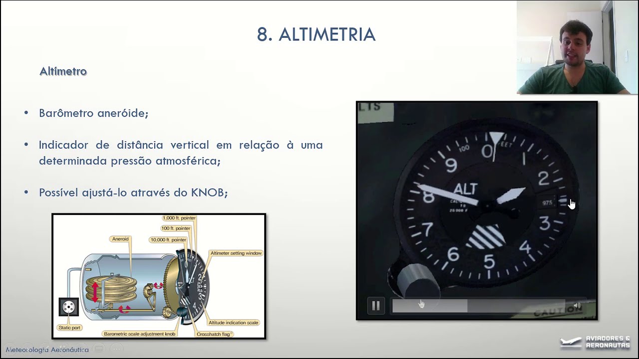 AULA 8 - ALTIMETRIA - METEOROLOGIA - PILOTO PRIVADO DE AVIÃO