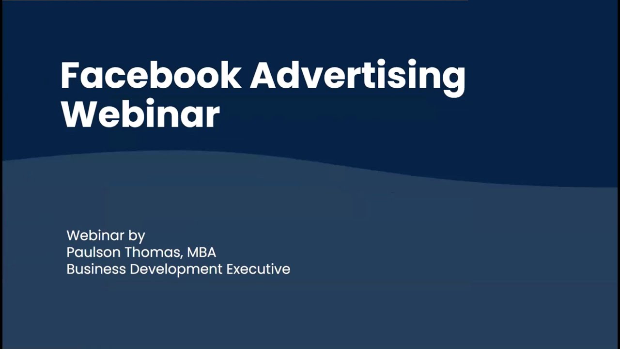 Facebook Advertising Webinar