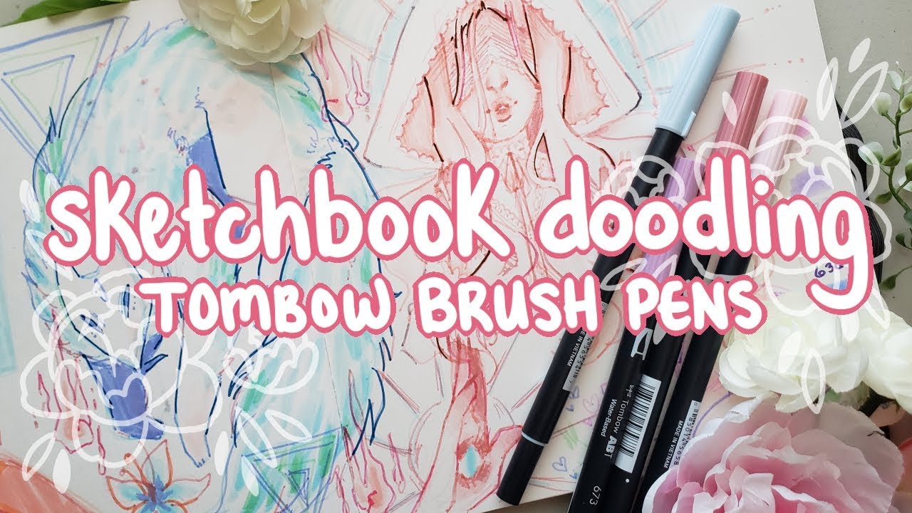 ﾐ☆ Sketchbook Doodling | Tombow Dual Brush Pens