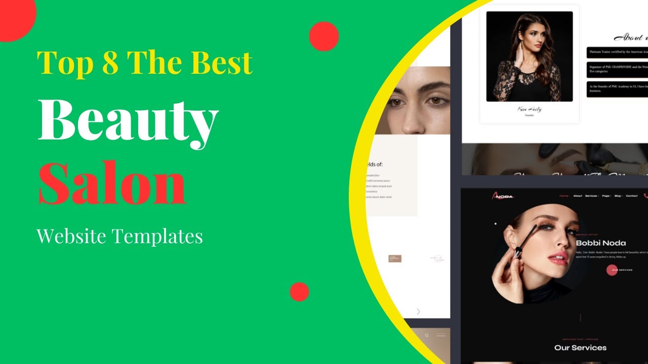 Top 8 Best Beauty Salon Website Templates