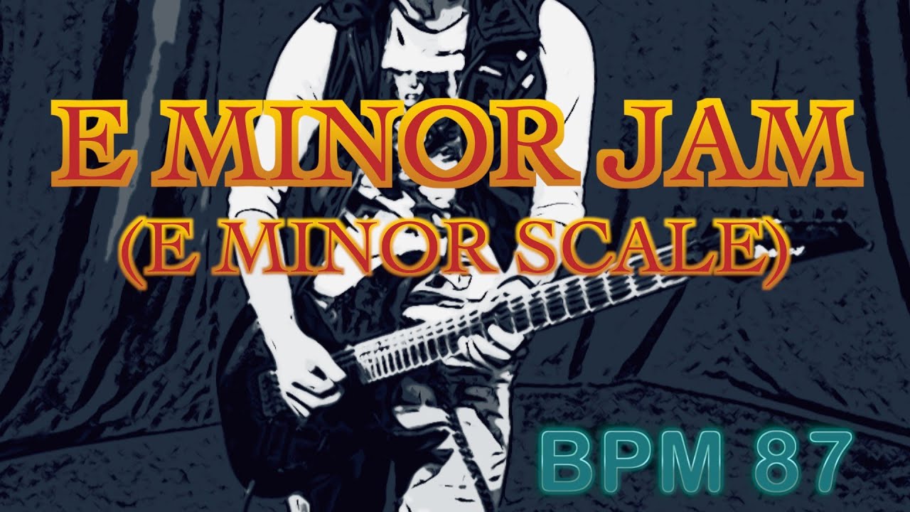 E Minor Scale (E Aeolian Mode) Backing Track - Funk Rock type Beat