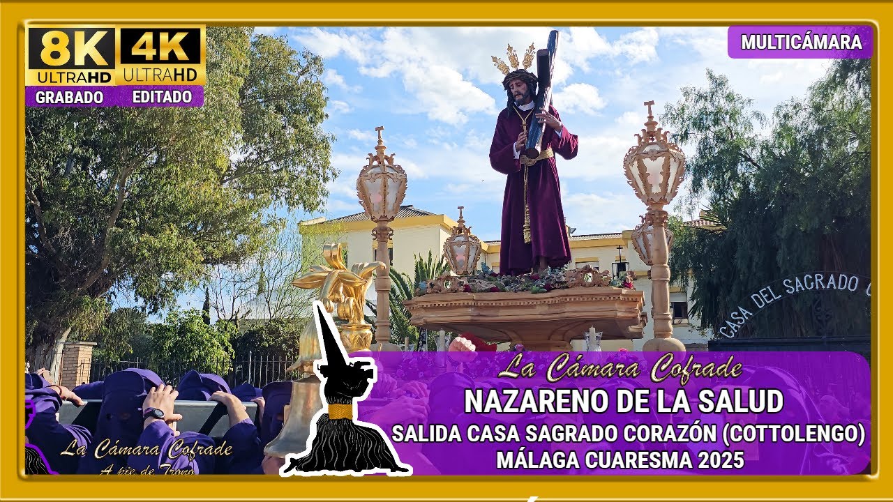 NAZARENO DE LA SALUD 2025. PRIMERA SALIDA DESDE COTTOLENGO. BARRIO DE HUELIN