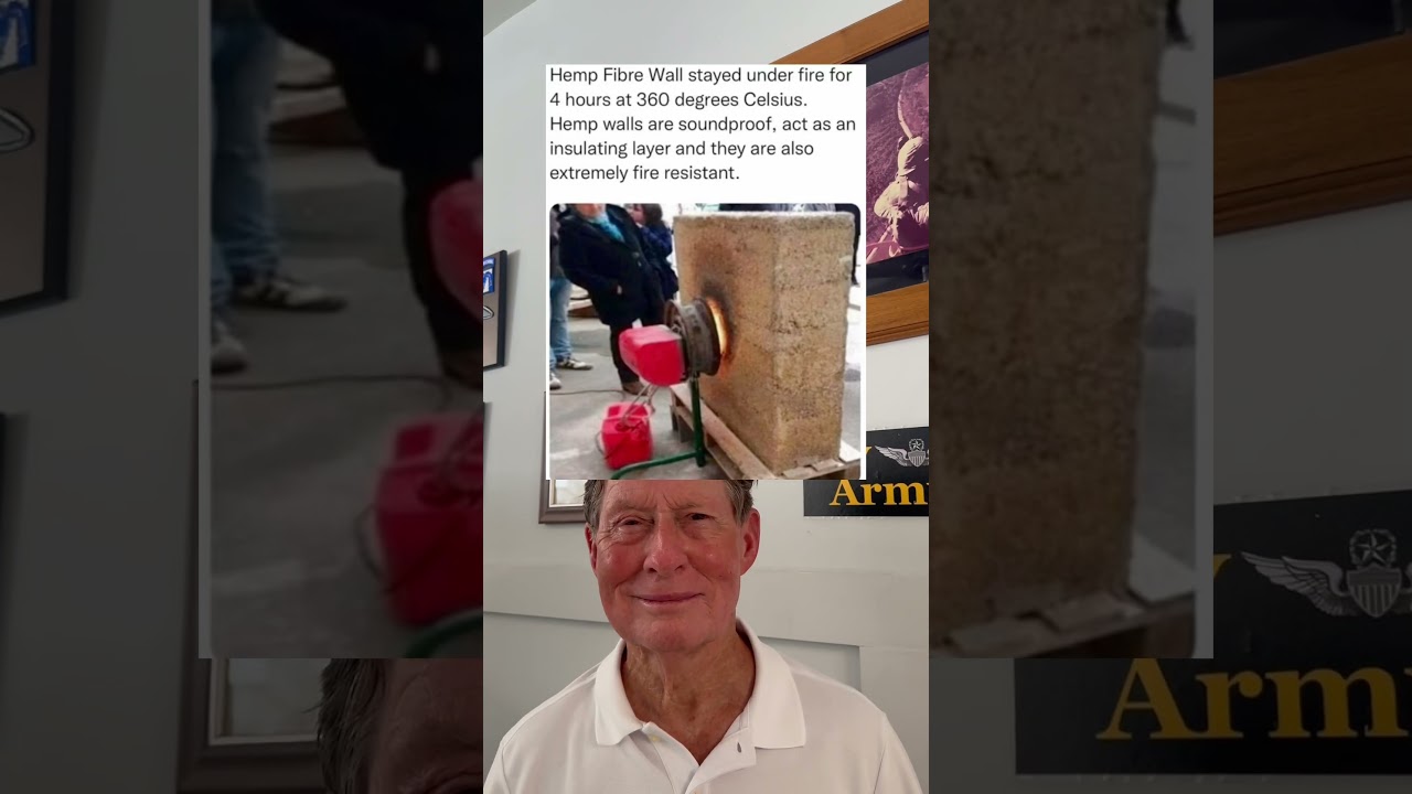 Hemp Fire Wall Stayed Under Fire For 4 Hours at 300 Degrees. (grandpa)