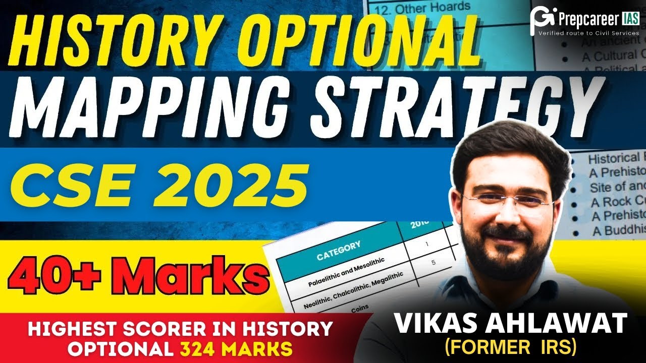 How to do History Optional Mapping - Strategy by Vikas Ahlawat Sir (Former IRS) | Prepcareer IAS