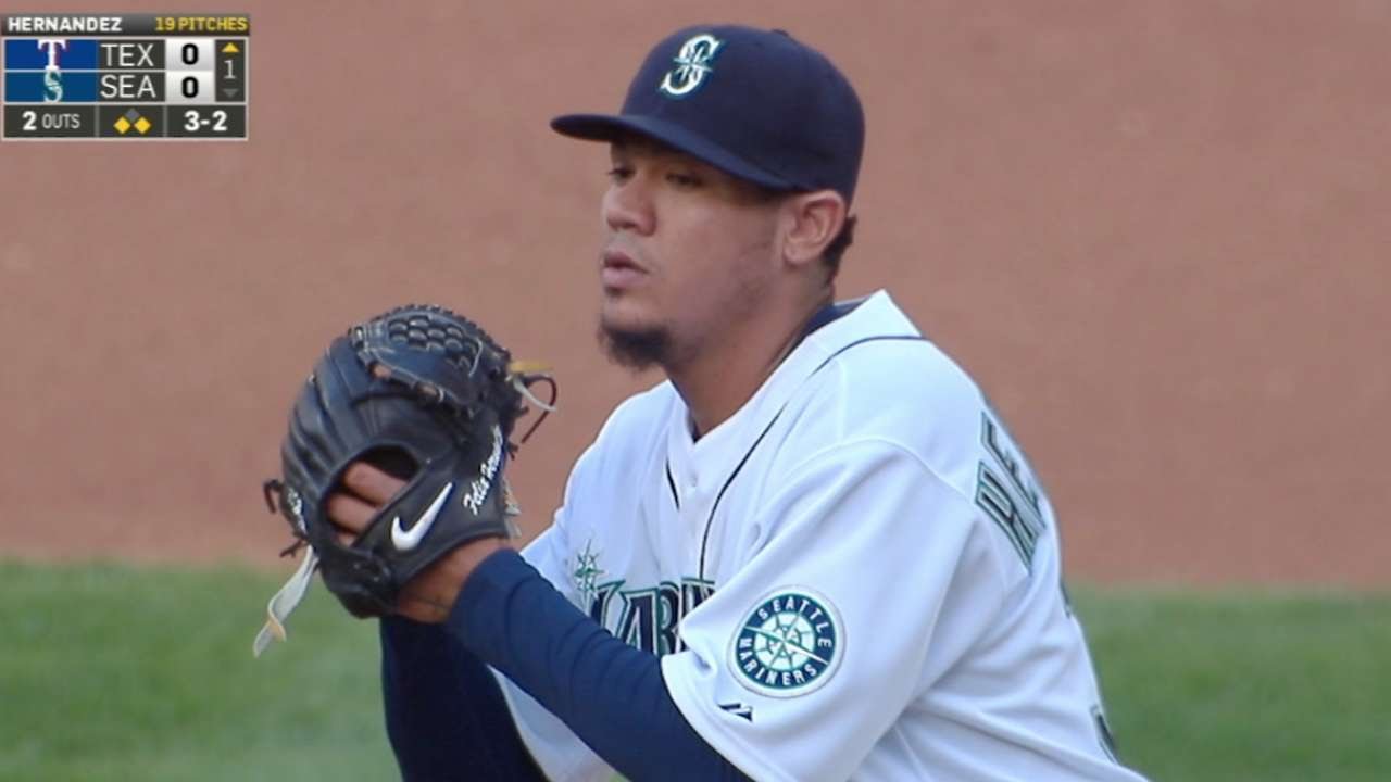 TEX@SEA: Felix fans 12, holds Rangers to one run
