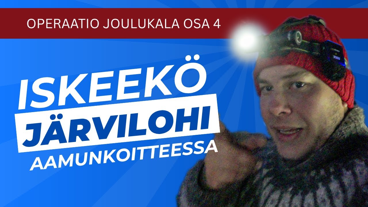 Operaatio joulukala #4 | Iskeekö järvilohi aamunkoitteessa?