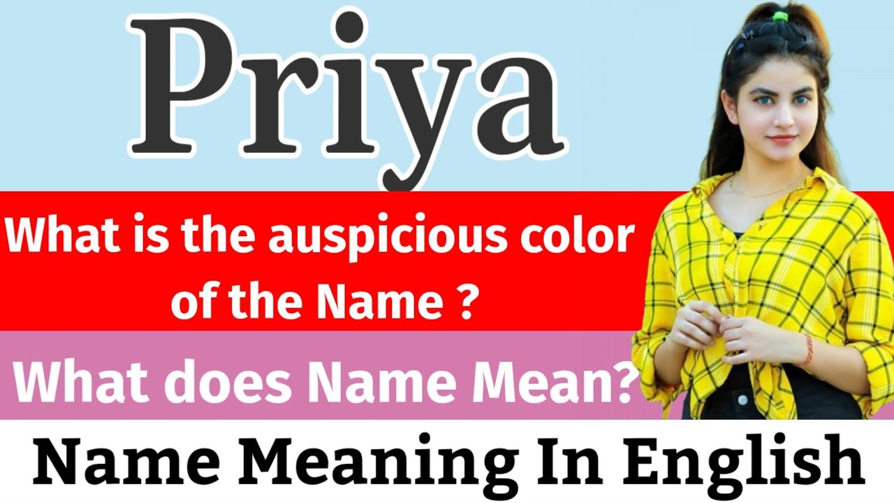 Priya Name Meaning In English | Priya Meaning | What Is The Meaning Of Name Priya | Baby Names #Priy