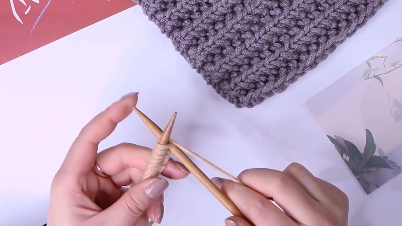 embroidery 相思扣圍巾編織教程