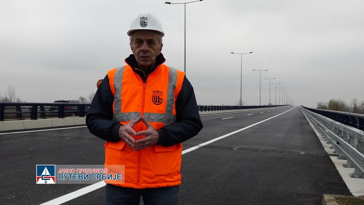 22.01.2023. Most Ostružnica, otvaranje za saobraćaj, izjava Dragan Jocić, glavnog nadzora radova