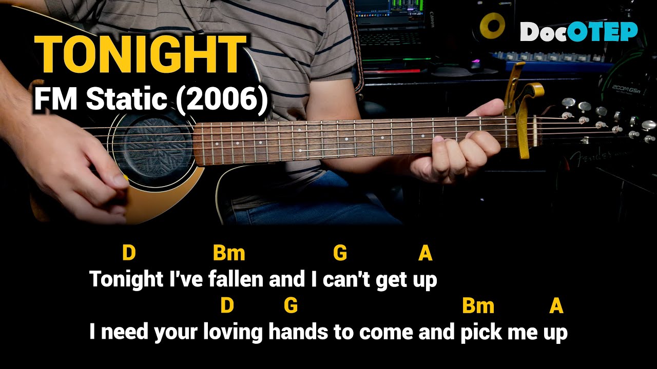 Tonight - FM Static (Guitar Chords Tutorial with Lyrics)
