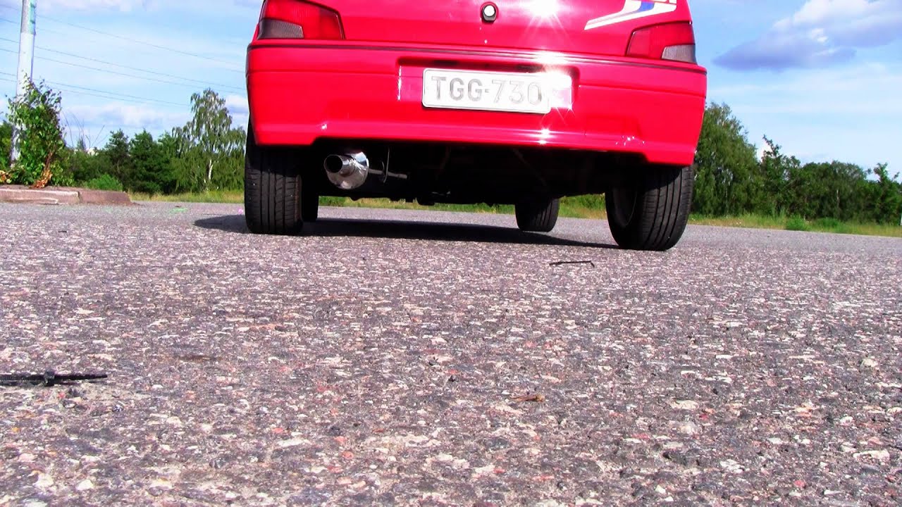 Peugeot 106 Rallye 1.3 Exhaust sound