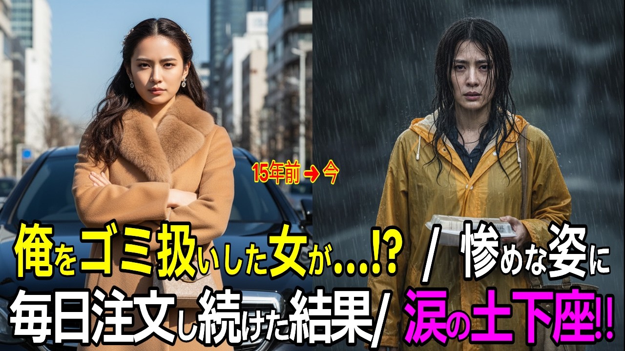 高校時代俺を見下してた金持ち令嬢がとんかつ弁当の配達員に。「なんで配達してるの？」毎日注文し続けた結果…【感動する話】