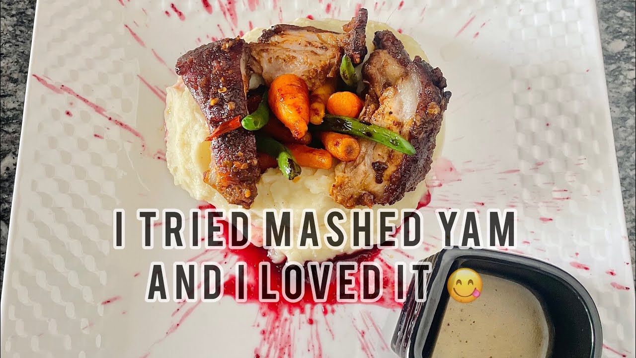 I tried mashed yam and I loved it😁