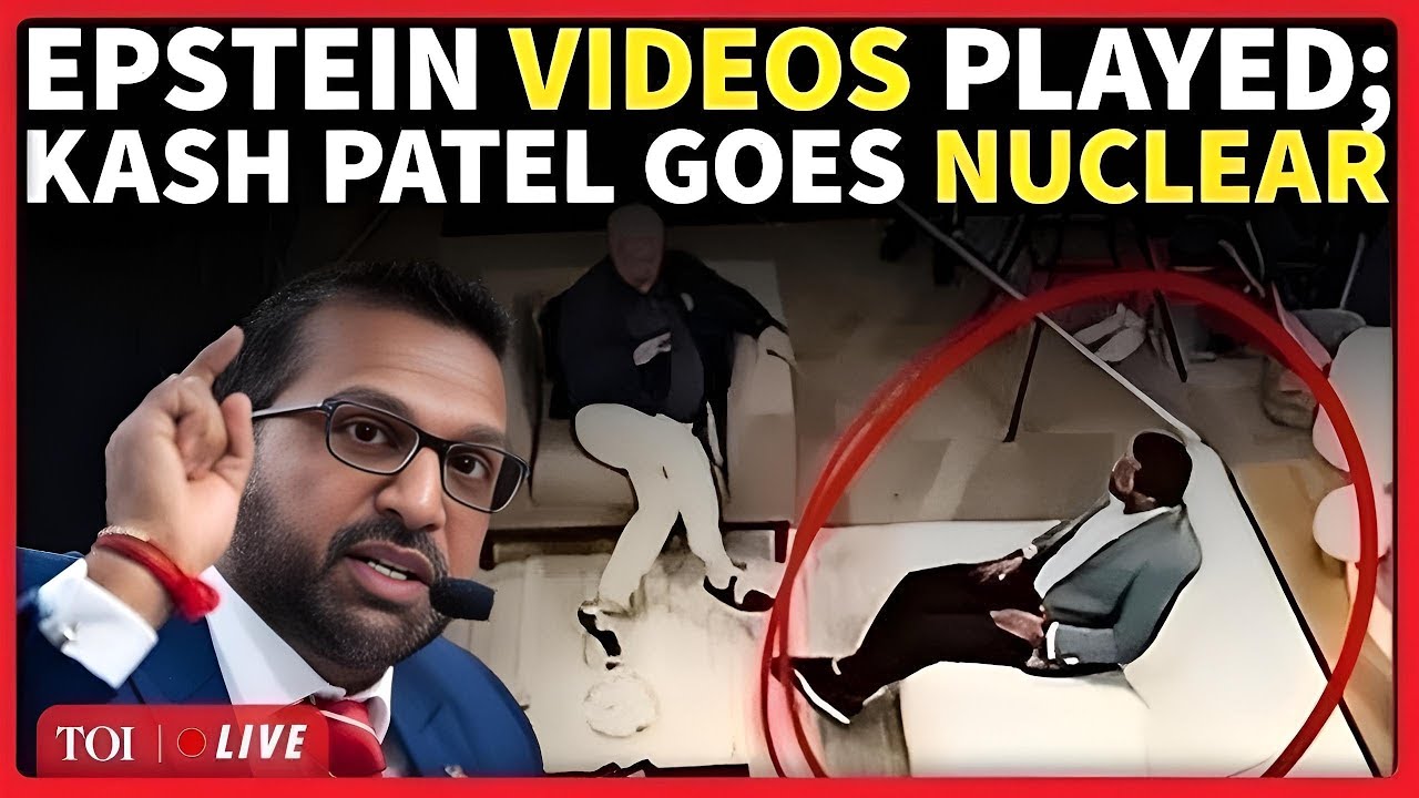 Kash Patel's Epstein Video Played In Congressional Hearing; Watch His Outburst | Trump News Today