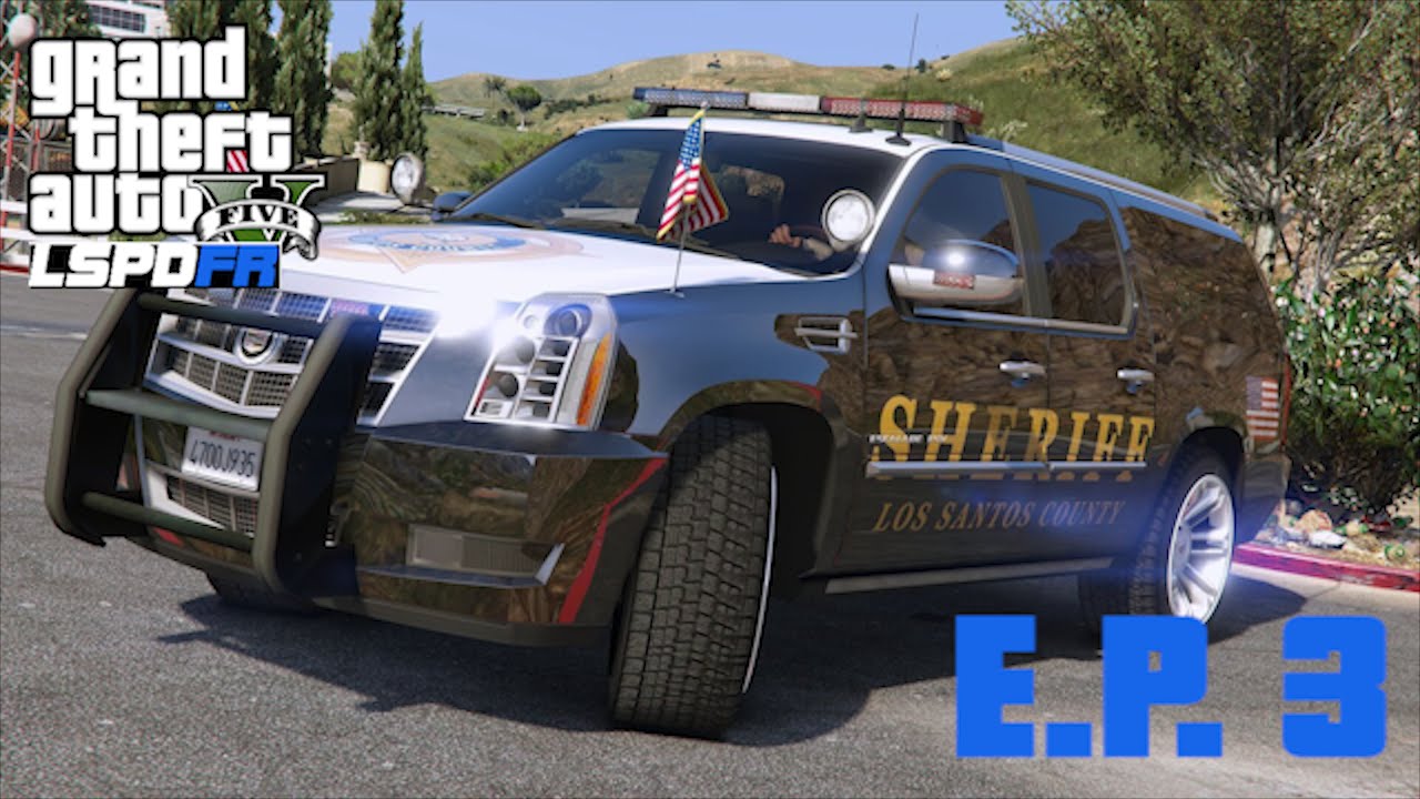 [Lets Play] Grand Theft Auto V LSPDFR - Slippery Roads & Cadillac SUV - Episode 3 (No Commentary)