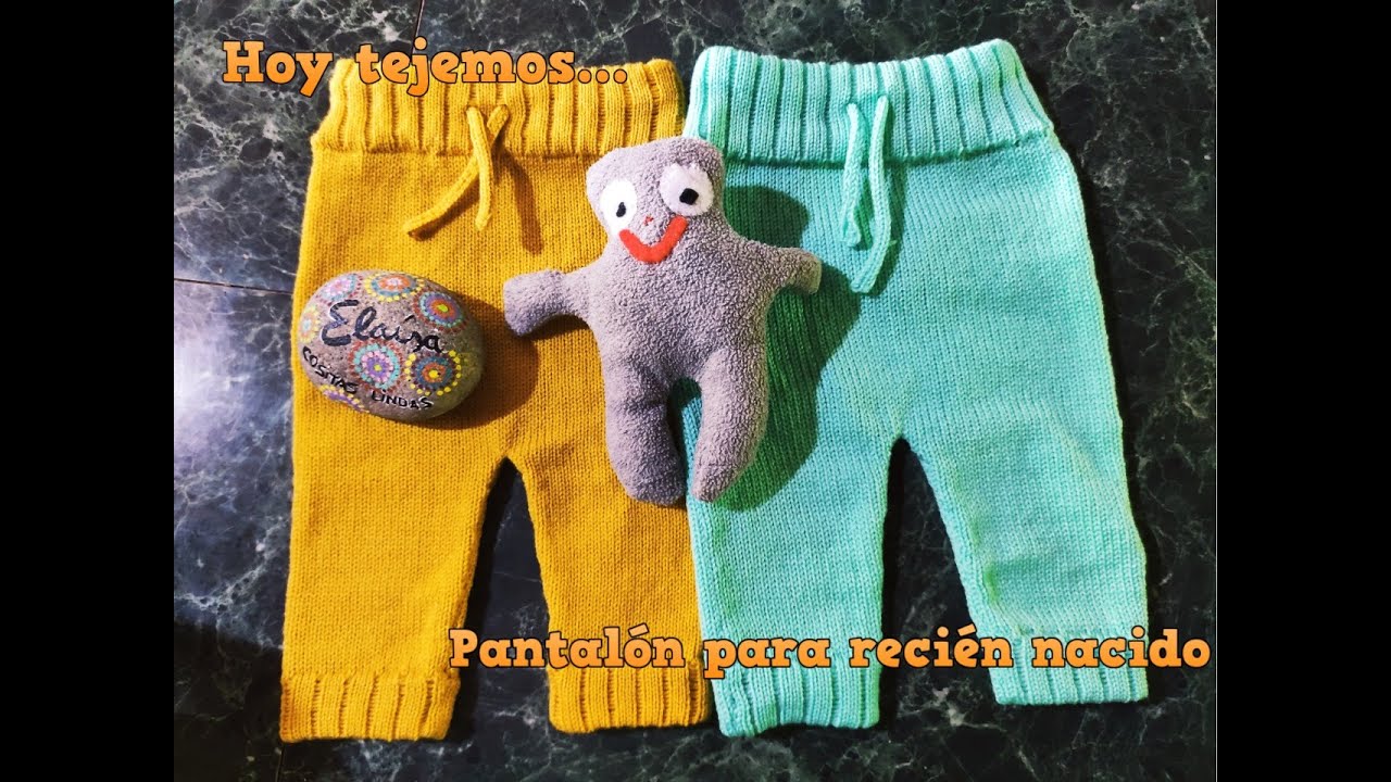 Pantalón para recién nacido en Knittax