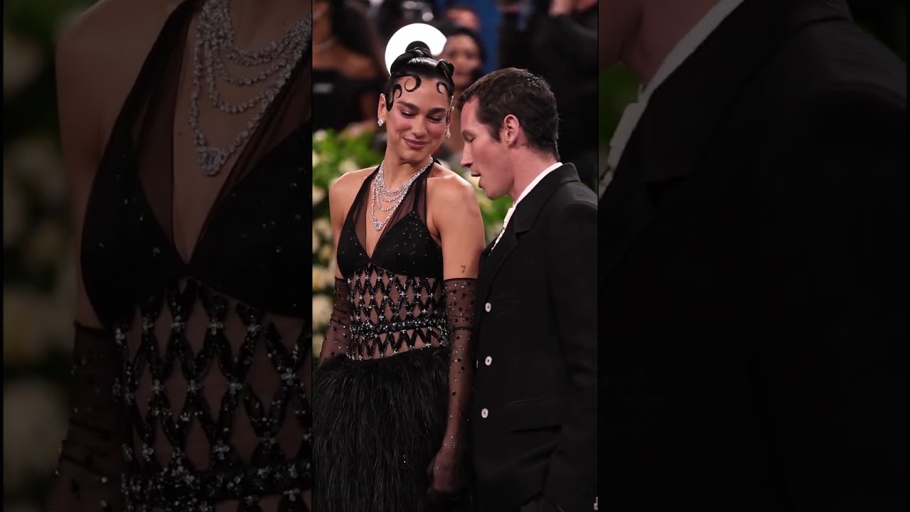 dua lipa with boyfriend Callum turner at met gal2025 #newmusic #singer