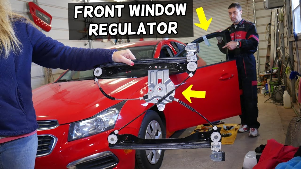CHEVROLET CRUZE FRONT WINDOW REGULATOR REMOVAL REPLACEMENT. FRONT WINDOW NOT GOING UP DOWN