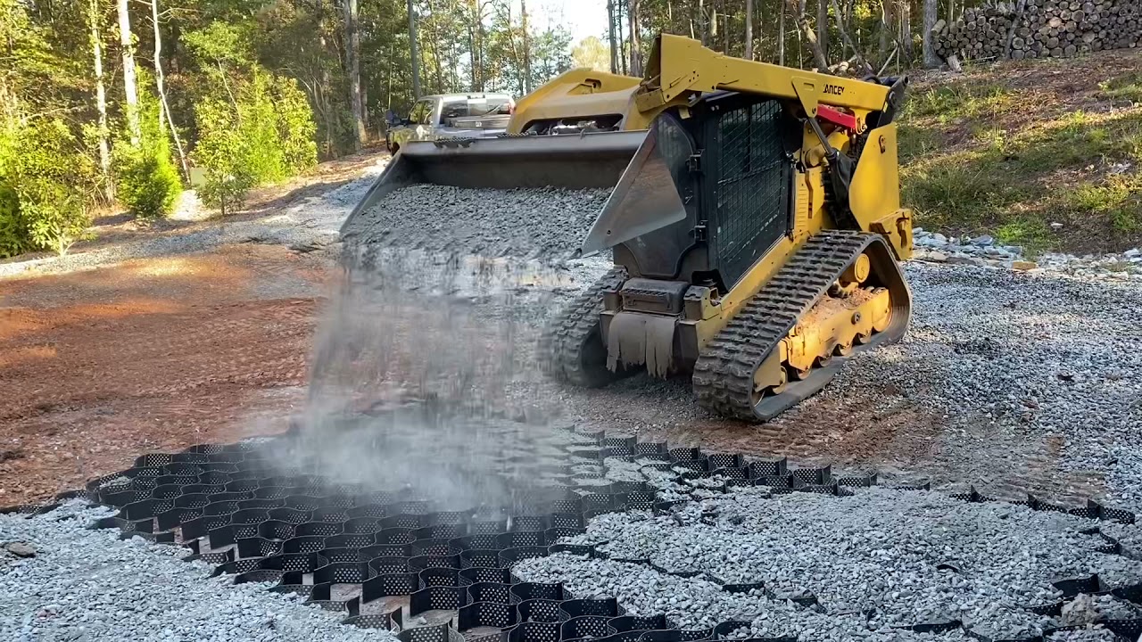 Fixing a driveway with new Geo Grid