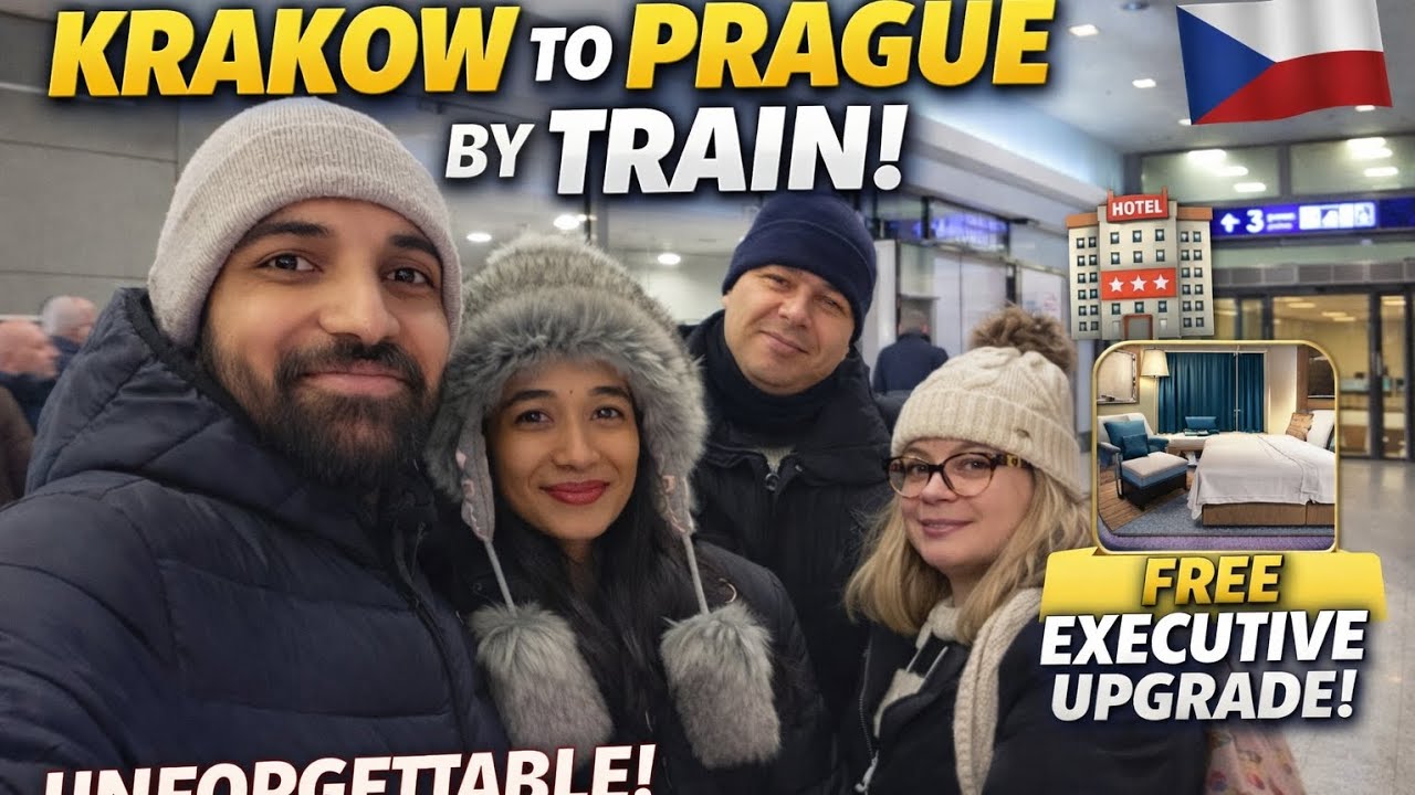 Krakow to Prague by Train 🚆 | Unexpected Memories & FREE Executive Suite 😍 | 1st Feb 2026
