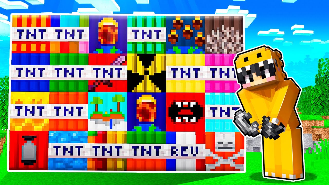 Minecraft: INSANE TNT MOD (64+ TNT EXPLOSIVES AND DYNAMITE) Can we CRASH the WORLD?
