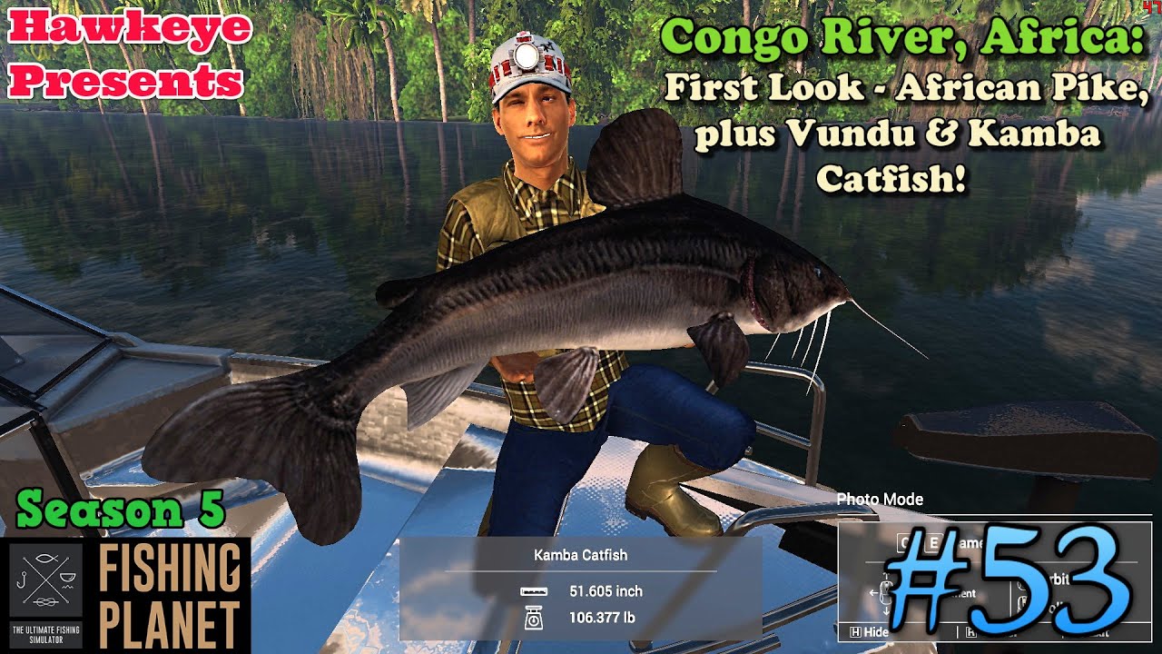 Fishing Planet #53 - S5: Congo River, Africa - FIRST LOOK - African Pike + Vundu & Kamba Catfish!