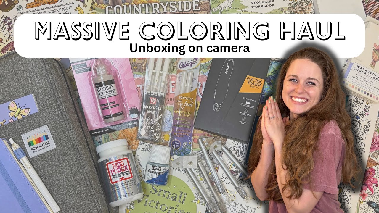 Massive Coloring Haul: Unbox new supplies with me!