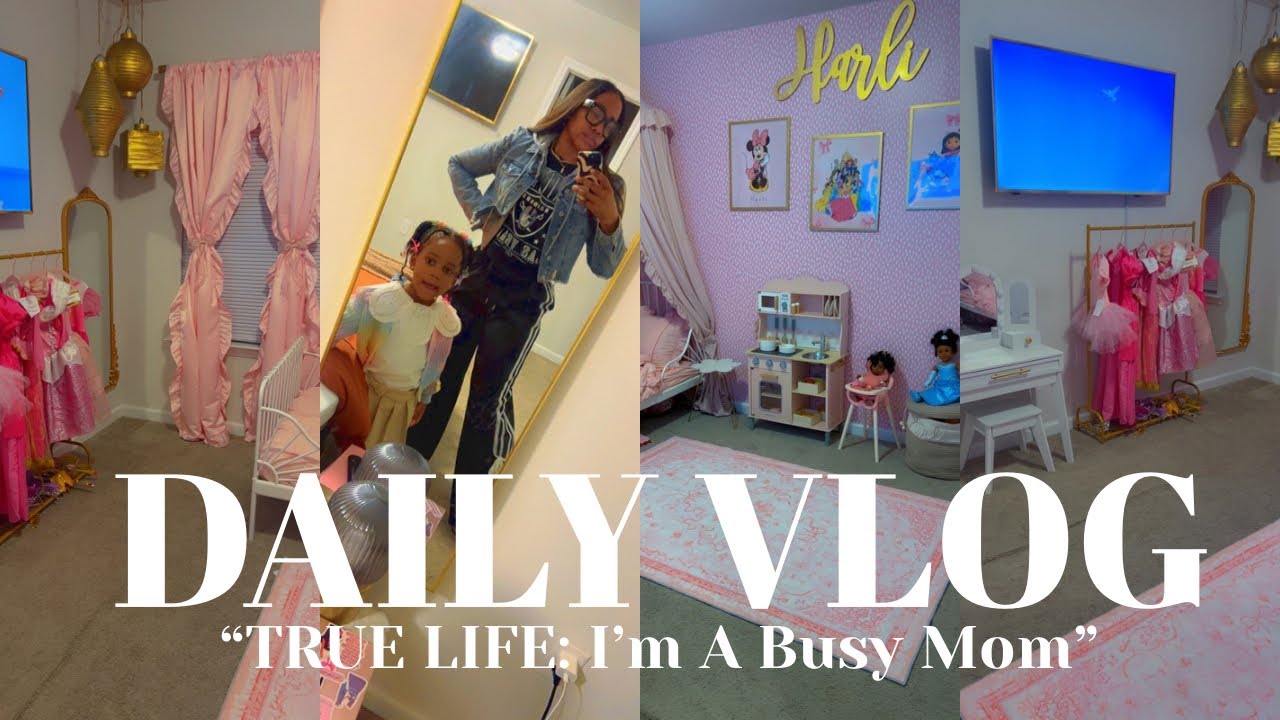 Realistic Day of A Busy Mom | New Year, New Toddler Room , Decorate w/ Me + Mre!!!