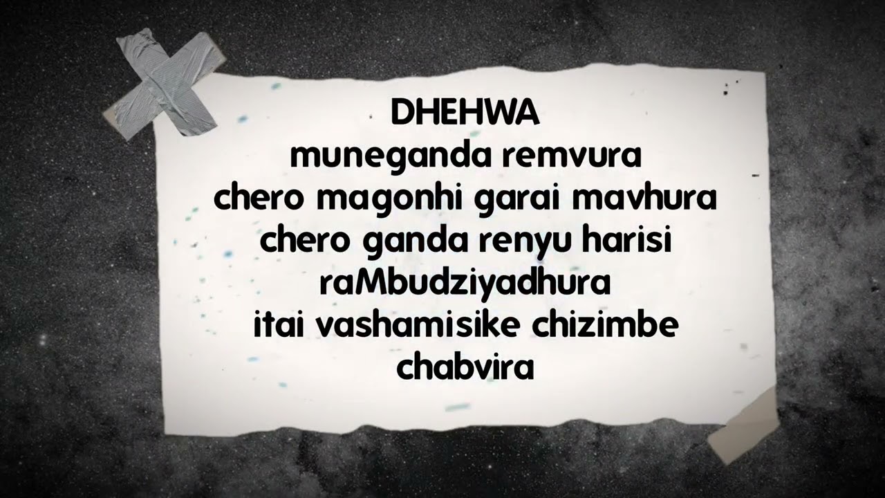 D master Sensei __VaRozvi (official lyrics video )