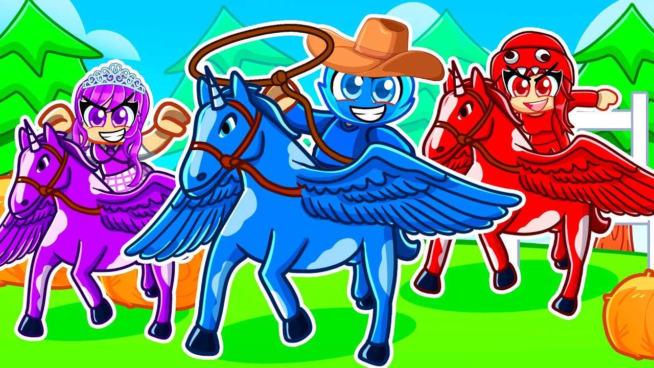 Having a PEGASUS FAMILY in Roblox!