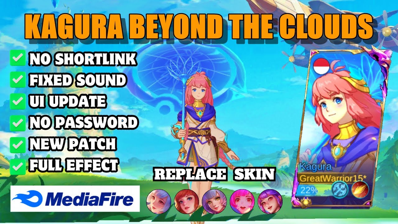 Update! Script Skin Kagura Beyond The Cloud No Password Full Effect Voice Mobile Legend Bang Bang