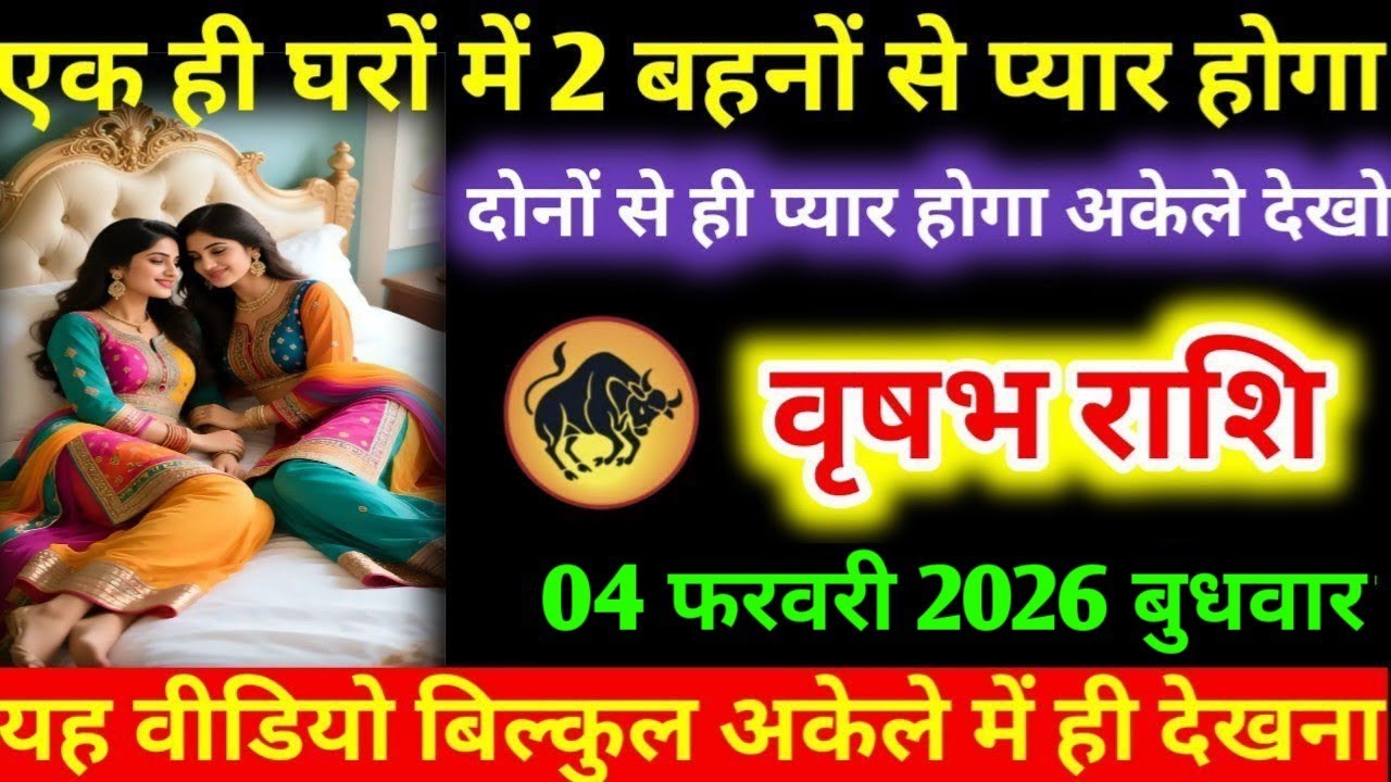#वृषभ  एक ही घरों में 2 बहनों से प्यार होगा दोनों से ही प्यार होगा अकेले देखो कृषभ राशि