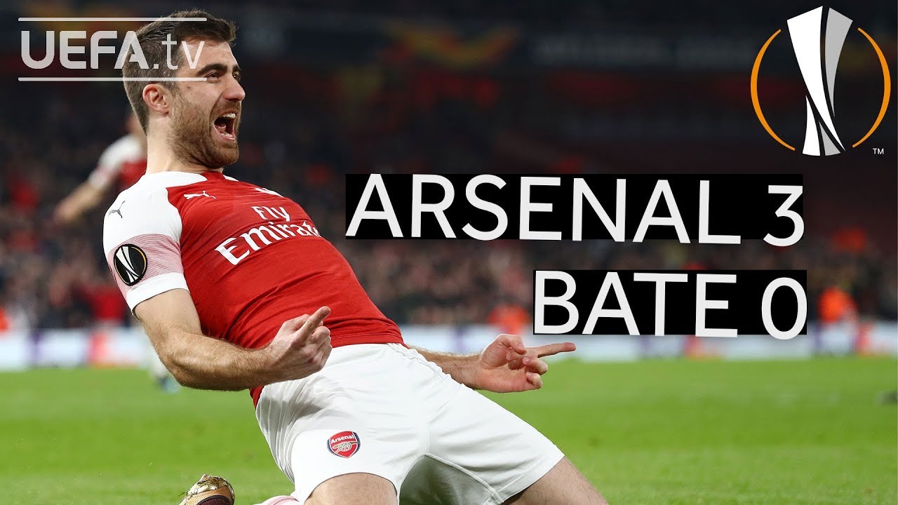 ARSENAL 3-0 BATE #UEL HIGHLIGHTS