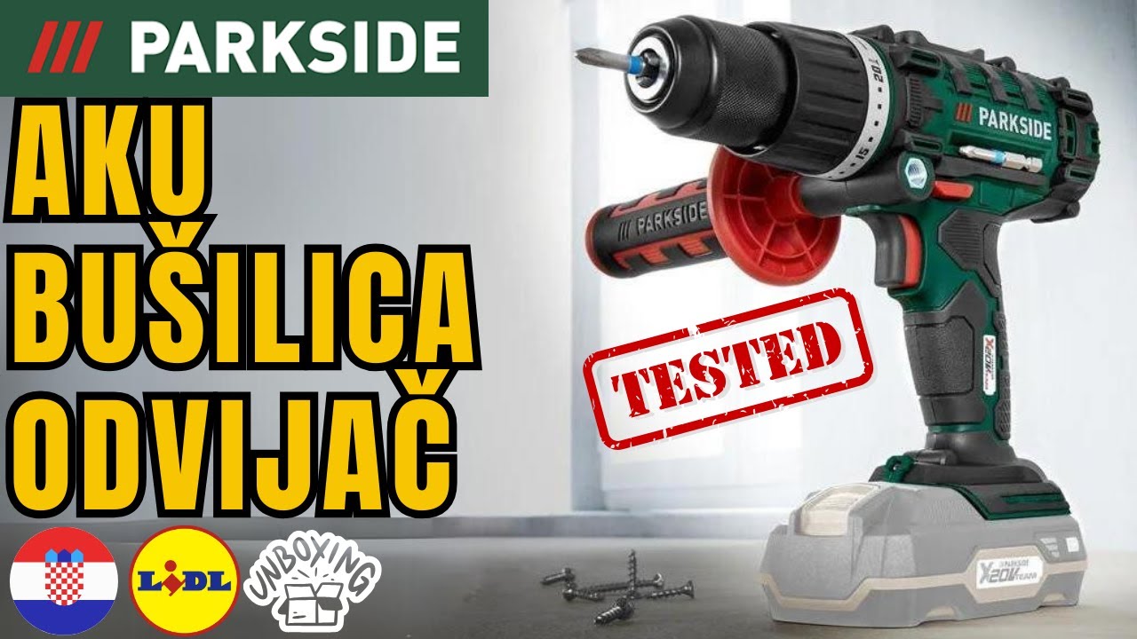 AKU BUŠILICA-ODVIJAČ Parkside PSBSA 20-Li C3 HRVATSKA HRVATSKI LIDL