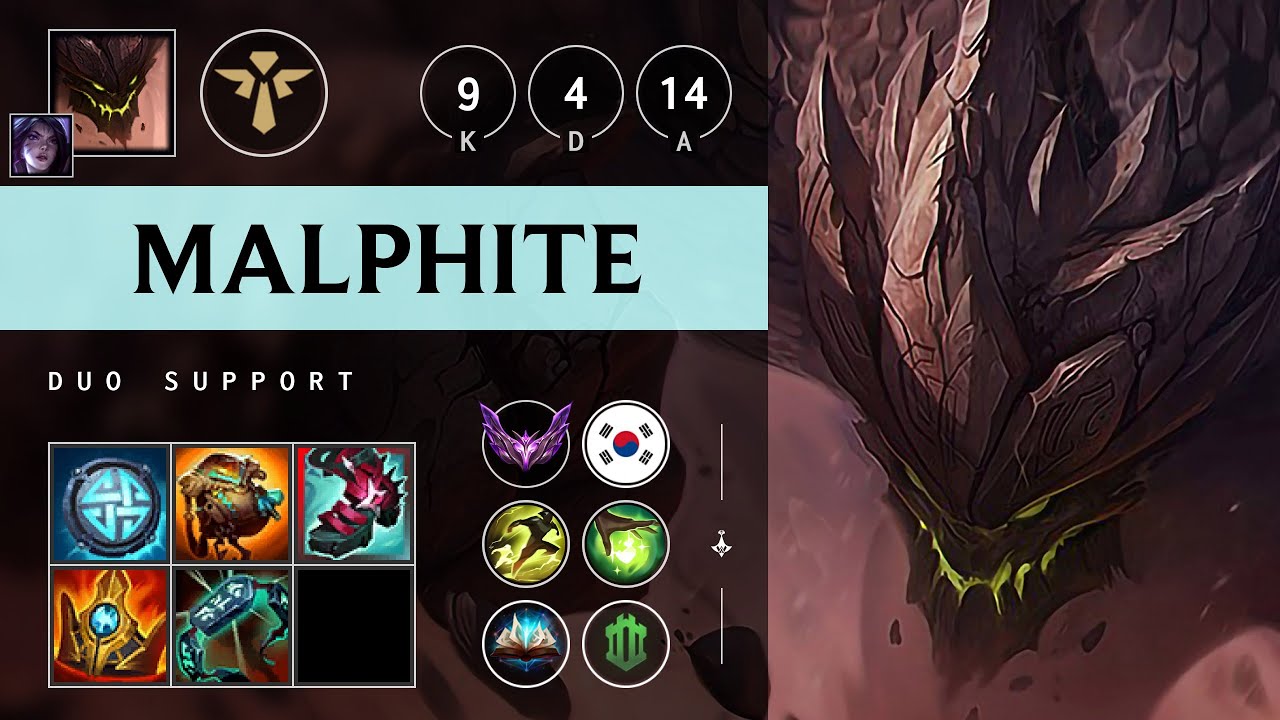 Malphite Support vs Rammus - KR Master Patch 25.19